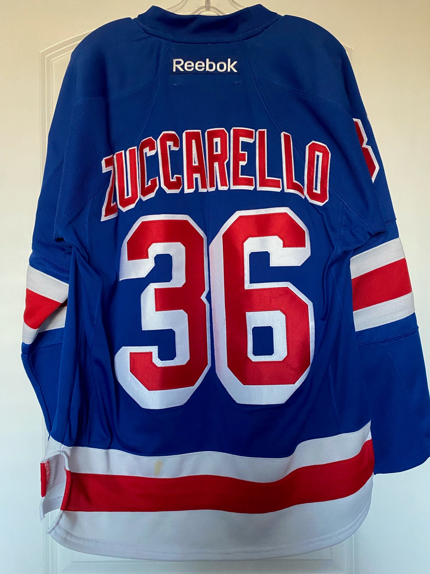 New York Rangers No36 Mats Zuccarello Royal Blue Home Jersey