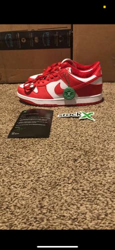 University Red Dunks Low