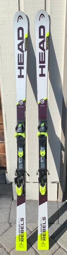 Used 173CM R21 2020 HEAD Racing World Cup Rebels GS Skis With Bindings Max Din 11