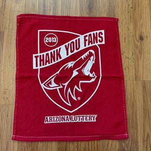 Arizona Coyotes NHL HOCKEY 2013 'THANK YOU FANS' Red SGA Rally Towel!