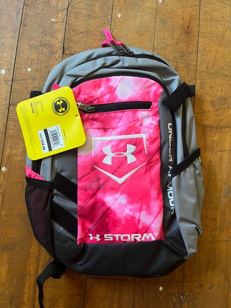 New Pink and Grey New Under Armour Mini Backpack/TBall Bag