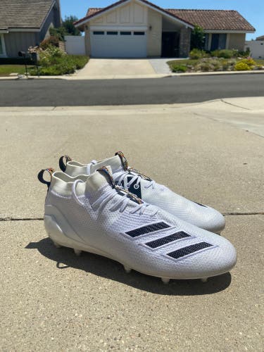 Men's Molded Cleats High Top adizero Cleats White/Black