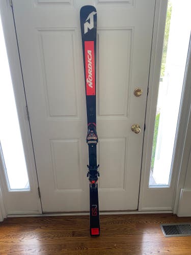 Used 2021 Nordica Racing Dobermann GSJ Skis With Bindings Max Din 16