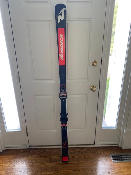 Used 2021 Nordica Racing Dobermann GSJ Skis With Bindings Max Din 16