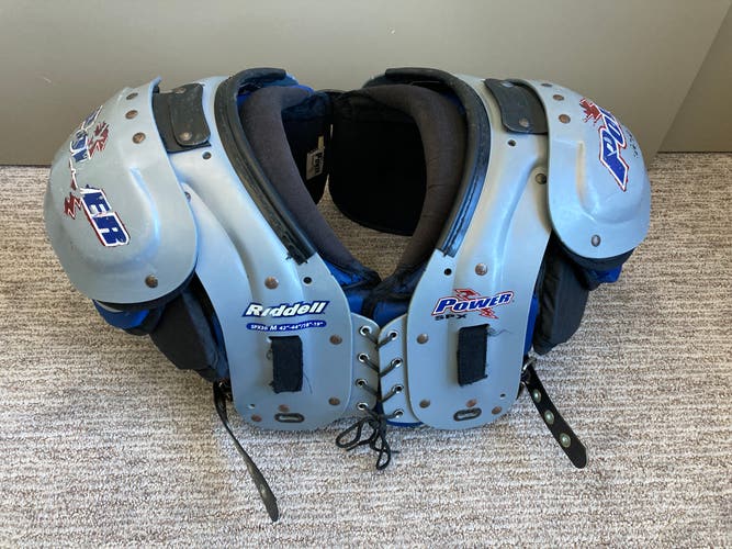 Mens Used Adult Medium 18-19" Riddell Power SPX Football Shoulder Pads