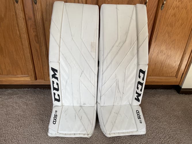 Used 32" +1 CCM Axis 1.9 Goalie Leg Pads