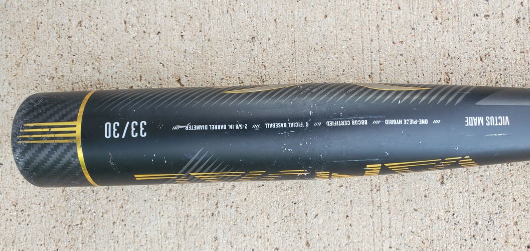 Used BBCOR Certified 2022 Victus Hybrid Vandal Bat (-3) 30 oz 33"