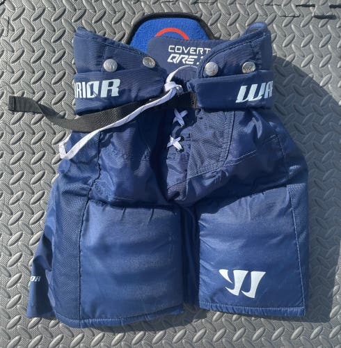 Junior Small Warrior Covert QRE 3 Navy Hockey Pants