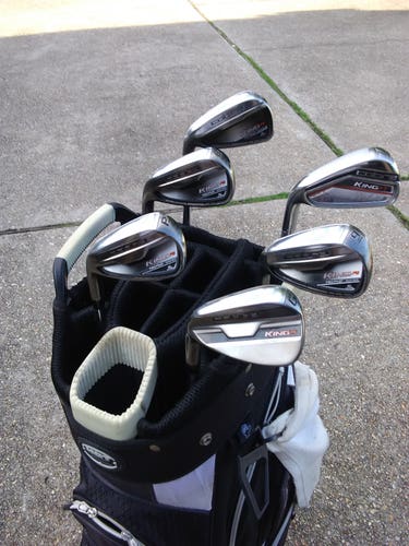 Cobra Left Hand King F6 Iron Set 6-GW steel stiff