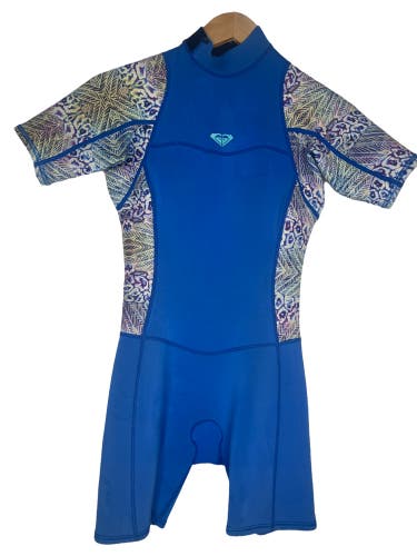 Roxy Girls Shorty Wetsuit Childs Youth Kids Size 16 Syncro 2/2