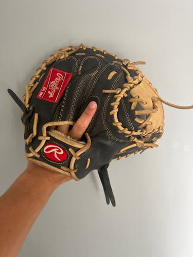 Used Right Hand Throw Rawlings Gg elite Catcher's Glove 32.5"