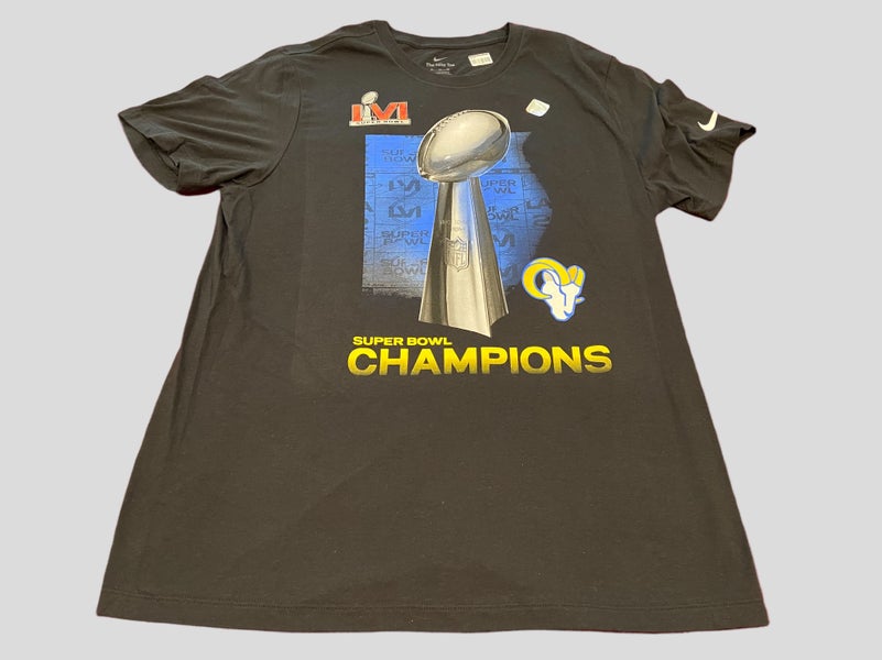 Nike Super Bowl LVI Champions Trophy Collection (NFL Los Angeles Rams)  Men's Long-Sleeve T-Shirt.