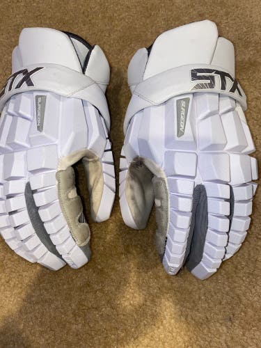 Used Player's (Size XL) STX Surgeon RZR Lacrosse Gloves