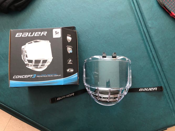 New Large/Sr Bauer Concept 3 Full Shield