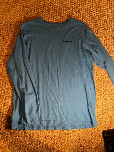 Blue Used Large Patagonia Shirt Long Sleeve