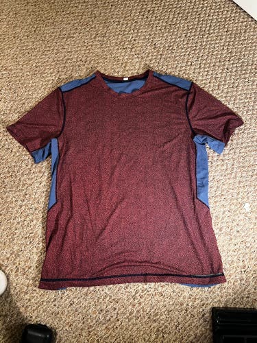 Red And Blue Large Lululemon Shirt