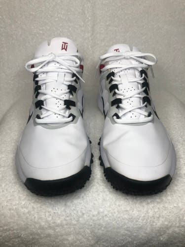 White Men's Size 12 (Women's 13) Nike Tiger woods Golf Shoes