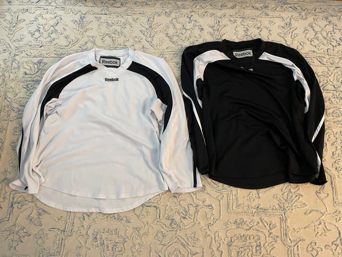 Reebok Edge Practice Jerseys (Sr XL)(White and Black pair)