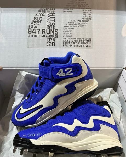 Nike Air Griffey Max Jackie Robinson 42 Baseball Cleats SIZE 13