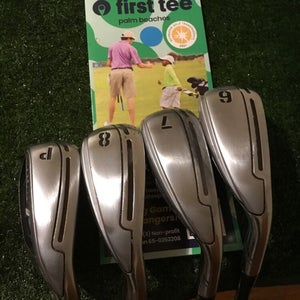 Adams Idea Irons Set (6-PW, No 9 Iron) Regular Graphite Shafts