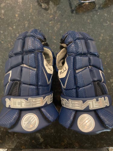 Used Player's Maverik 12" M4 Lacrosse Gloves