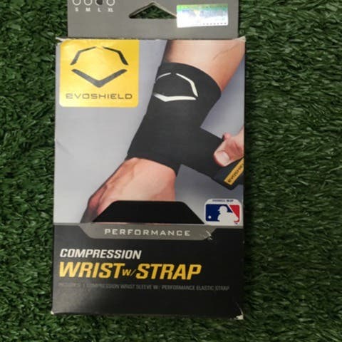 New EvoShield Evocharge Compression Wrist Sleeve w/Strap Navy-Large