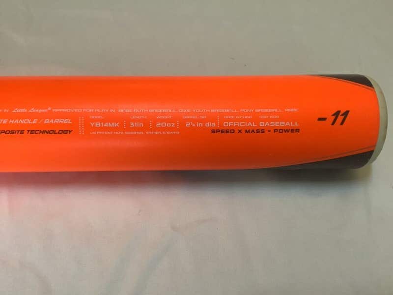 Easton 2014 Orange MAKO YB14MK 31 20oz Drop -11 USSSA