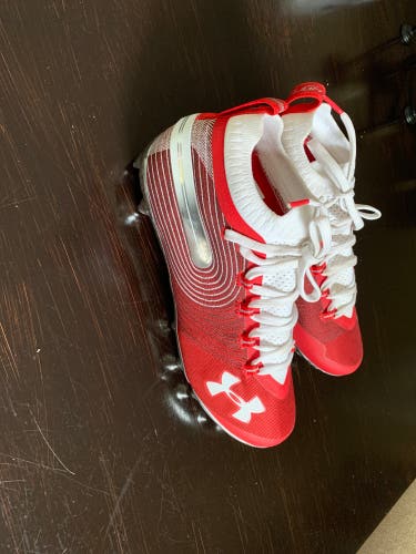 Red New Size 9.5 (Women's 10.5) Under Armour Cleats