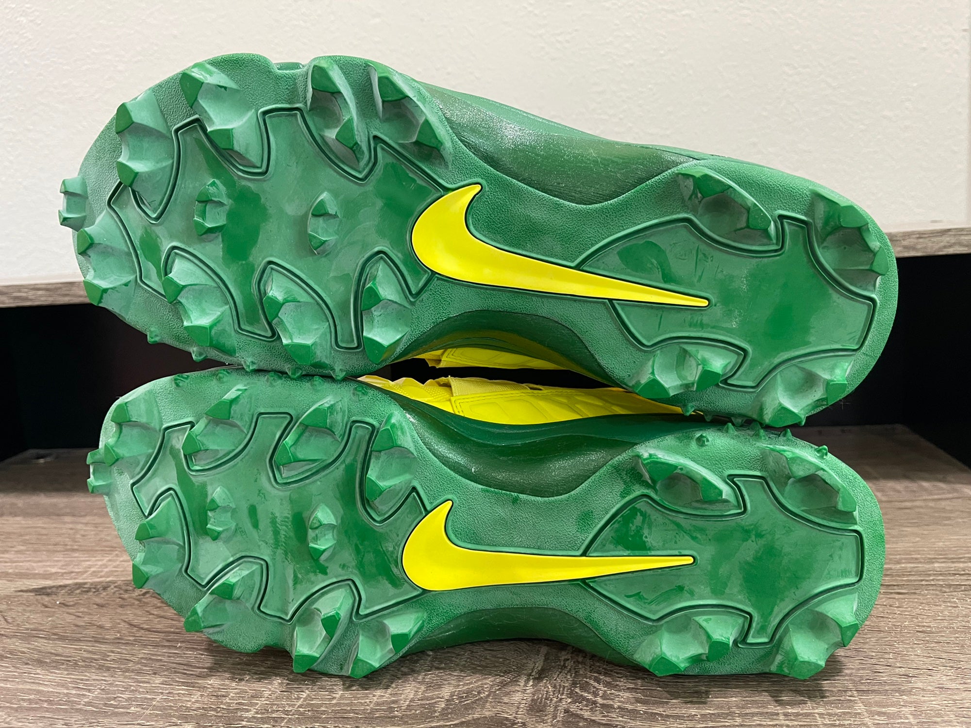 Nike Force Savage Pro 2 Shark MSU PE Football Cleats Green White Size 13 New