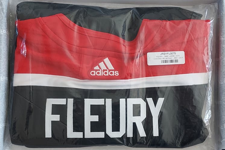 Limited Edition Marc-Andre Fluery Authentic Autographed Chicago Blackhawks Reverse Retro Jersey