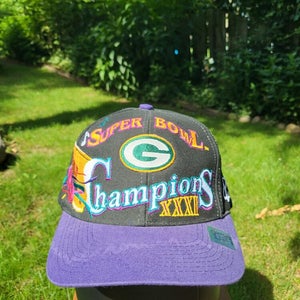 Vintage Green Bay Packers NFL Logo Athletic Vtg Super Bowl XXXI Hat Cap Snapback