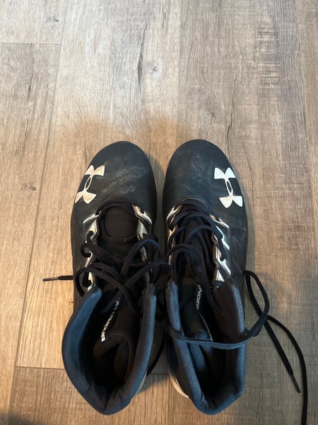 Black Men's Turf Cleats High Top