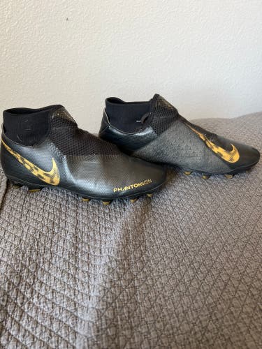 Black Men's Molded Cleats Nike Phantom Vision Elite Cleats