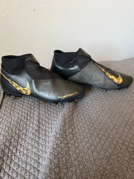 Black Men's Molded Cleats Nike Phantom Vision Elite Cleats