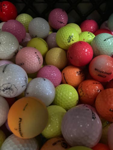 Assorted Coloured Golf Balls!