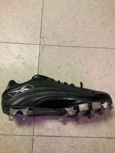 Black Men's Size 13 (Women's 14) Reebok Football Cleats