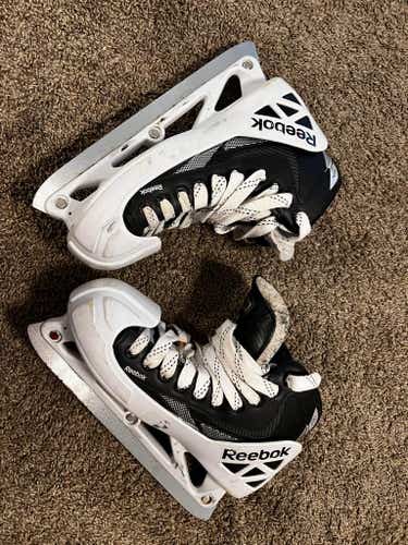 Senior Used Reebok 12K Hockey Goalie Skates Regular Width Size 9