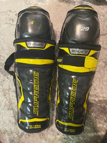 Used Bauer Supreme S29 Shin Pads 13”