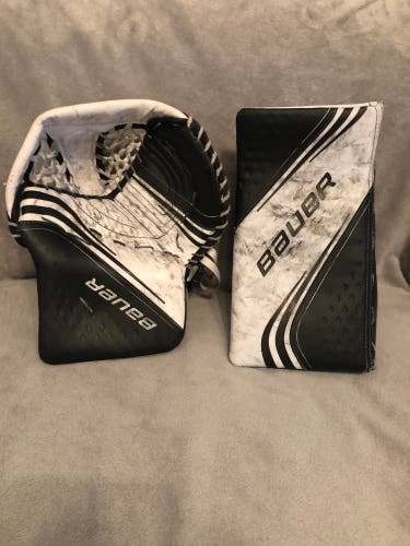 Used Bauer Regular Vapor 2X Pro Senior Glove And Blocker