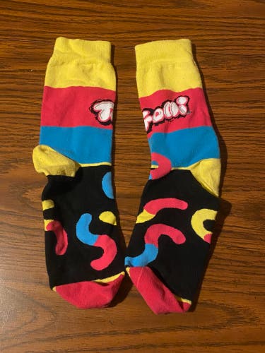 Trolli Sour Gummy Worms Men’s Large Socks