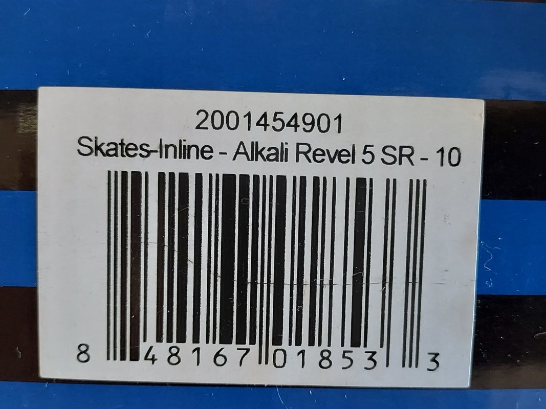 New Alkali Inline Skates Regular Width Size 10