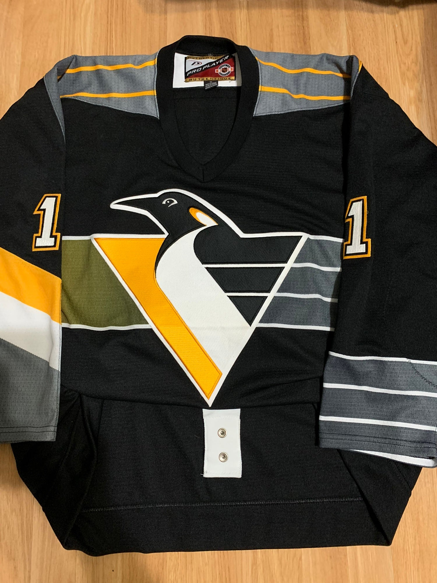CCM Pittsburgh Penguins Robo Pen NHL Jersey Vintage Black XL 