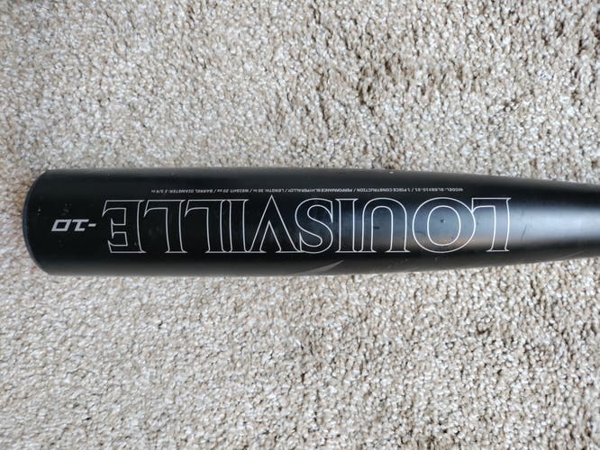 Used USSSA Certified 2021 Louisville Slugger Alloy Solo Bat (-10) 20 oz 30"