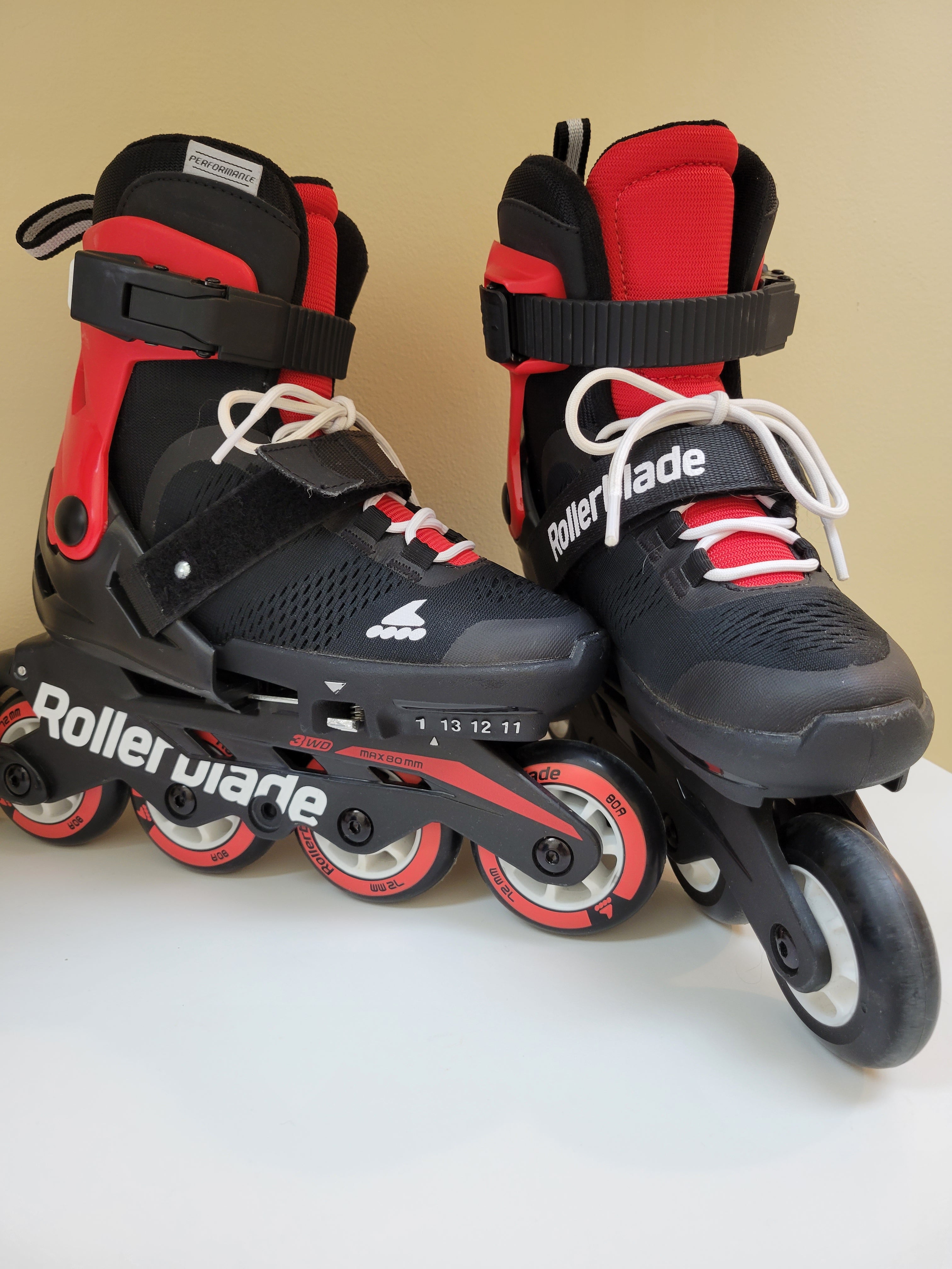 Rollerblade Microblade Free 3WD Boys Adjustable Inline Skates 