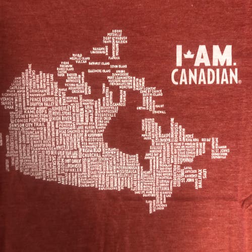 I AM CANADIAN mens large Tshirts