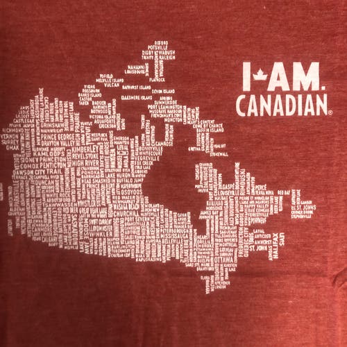 Lot of 10 I AM CANADIAN mens large Tshirts