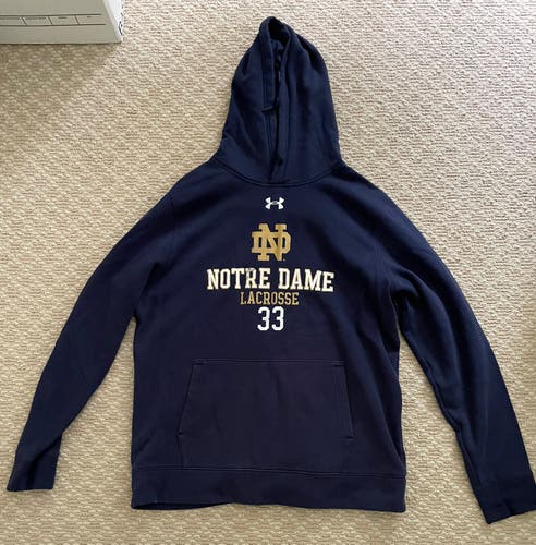 ND Lacrosse Issued Sweatshirt Navy