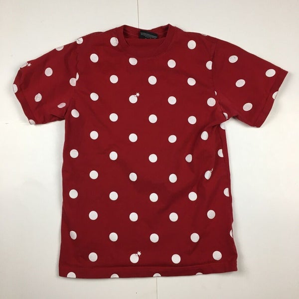 The Hundreds Polka Dot Mini Bomb Logo Graphic T-Shirt Red/White Size Small