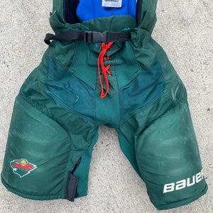 Bauer Nexus Pro Stock Hockey Pants XL +1" Minnesota Wild Hunter Green GREENWAY 8704