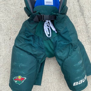 Bauer Nexus Pro Stock Hockey Pants XL +1" Minnesota Wild Hunter Green GREENWAY 8705